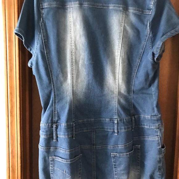 Distressed denim Dress - Picture 5 of 10